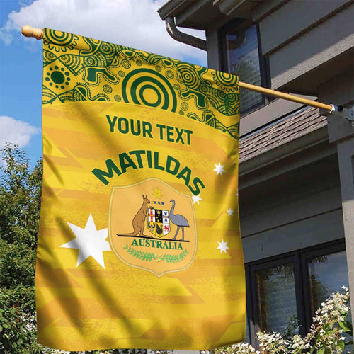 Custom Australia Matildas Garden Flag National Color Indigenous Art