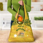 Custom Australia Matildas Grocery Bag National Color Indigenous Art