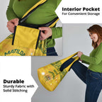 Custom Australia Matildas Grocery Bag National Color Indigenous Art