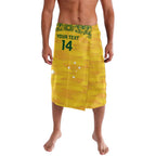 Custom Australia Matildas Lavalava National Color Indigenous Art