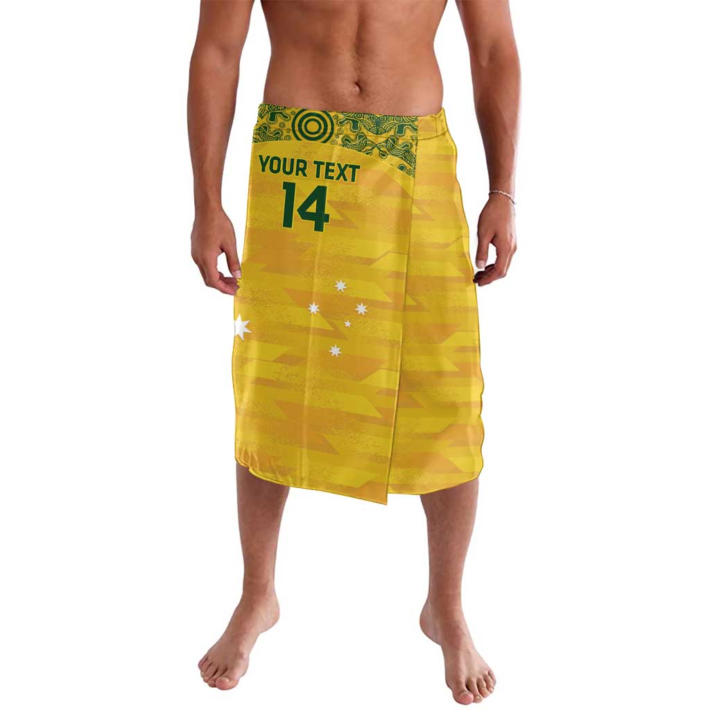 Custom Australia Matildas Lavalava National Color Indigenous Art