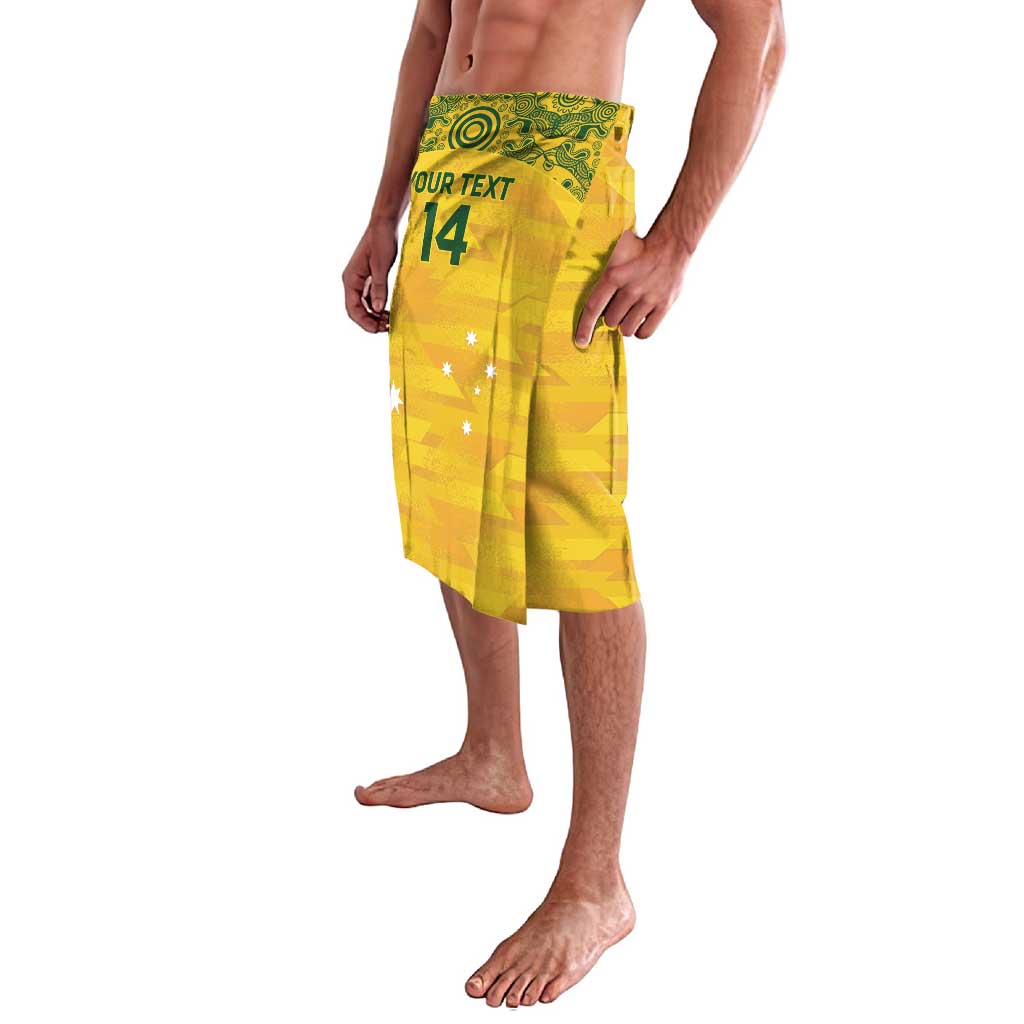 Custom Australia Matildas Lavalava National Color Indigenous Art
