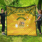 Custom Australia Matildas Quilt National Color Indigenous Art