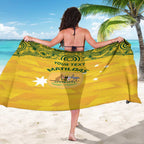 Custom Australia Matildas Sarong National Color Indigenous Art