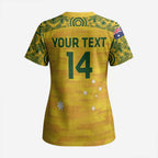 Custom Australia Matildas Scrub Top National Color Indigenous Art - Aussie Hoodie