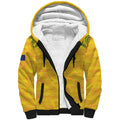 Custom Australia Matildas Sherpa Hoodie National Color Indigenous Art