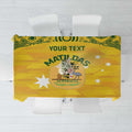 Custom Australia Matildas Tablecloth National Color Indigenous Art