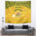 Custom Australia Matildas Tapestry National Color Indigenous Art