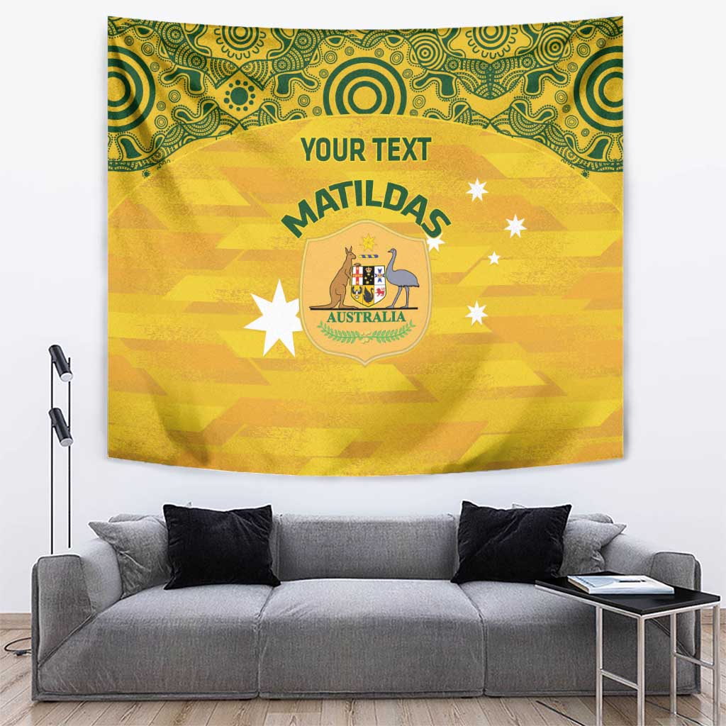 Custom Australia Matildas Tapestry National Color Indigenous Art