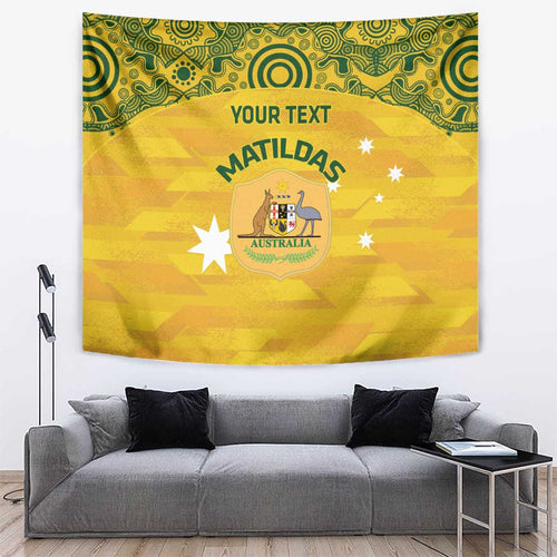Custom Australia Matildas Tapestry National Color Indigenous Art