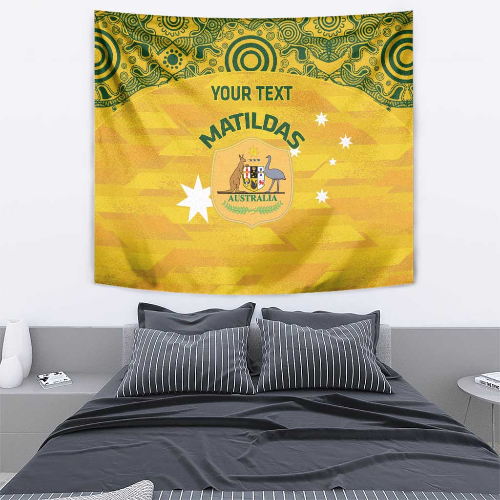 Custom Australia Matildas Tapestry National Color Indigenous Art