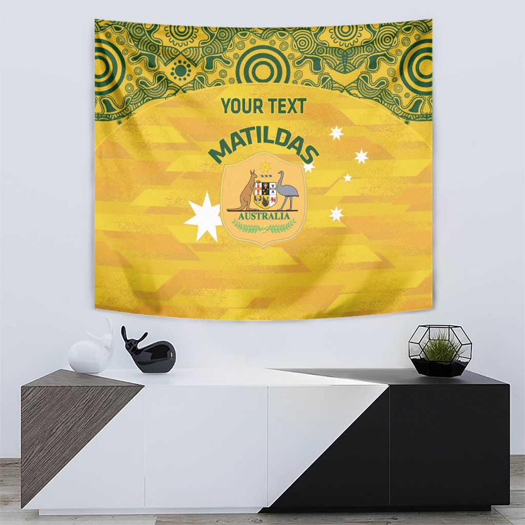 Custom Australia Matildas Tapestry National Color Indigenous Art