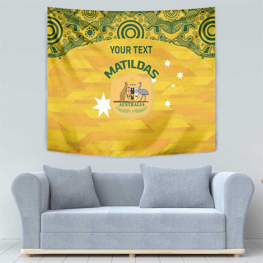 Custom Australia Matildas Tapestry National Color Indigenous Art
