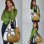 Custom Fiji And Australia Rugby Grocery Bag Fijian Palm Tree Mix Aussie Kangaroo