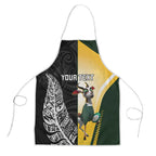 New Zealand and South Africa Rugby Custom Apron Maori Silver Fern Springbok Together - Aussie Hoodie