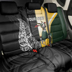 New Zealand and South Africa Rugby Custom Back Car Seat Cover Maori Silver Fern Springbok Together - Aussie Hoodie