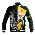New Zealand and South Africa Rugby Custom Baseball Jacket Maori Silver Fern Springbok Together - Aussie Hoodie