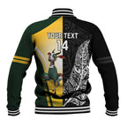New Zealand and South Africa Rugby Custom Baseball Jacket Maori Silver Fern Springbok Together - Aussie Hoodie
