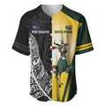 New Zealand and South Africa Rugby Custom Baseball Jersey Maori Silver Fern Springbok Together - Aussie Hoodie