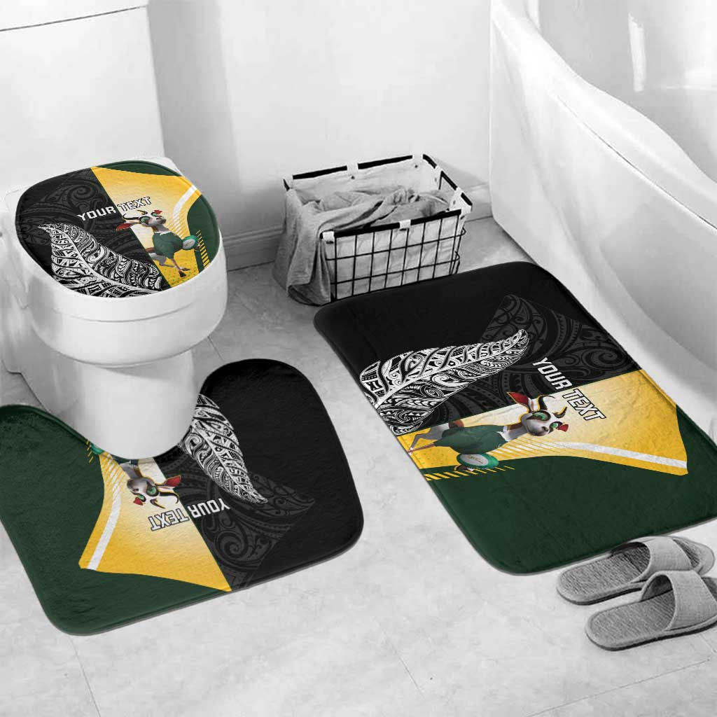 New Zealand and South Africa Rugby Custom Bathroom Set Maori Silver Fern Springbok Together - Aussie Hoodie
