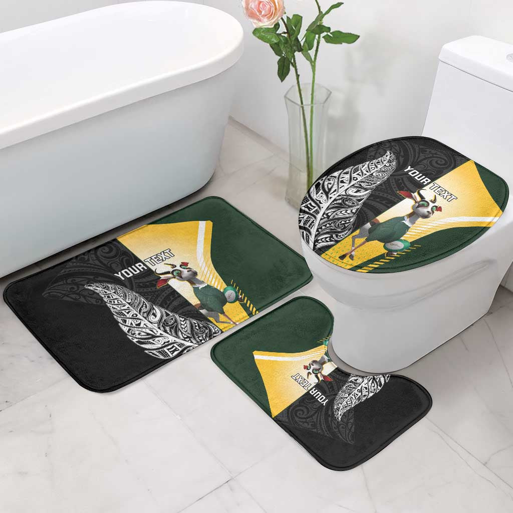 New Zealand and South Africa Rugby Custom Bathroom Set Maori Silver Fern Springbok Together - Aussie Hoodie