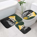 New Zealand and South Africa Rugby Custom Bathroom Set Maori Silver Fern Springbok Together - Aussie Hoodie
