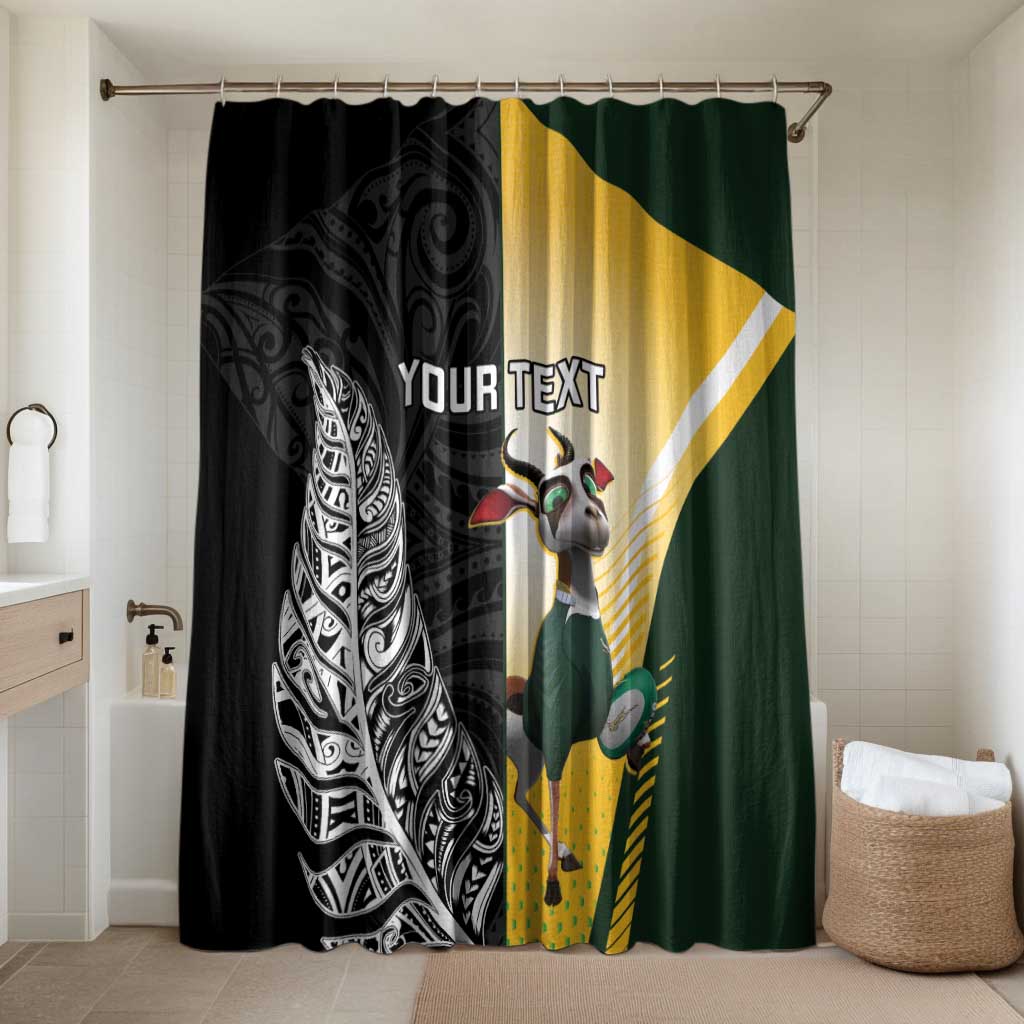 New Zealand and South Africa Rugby Custom Bathroom Set Maori Silver Fern Springbok Together - Aussie Hoodie