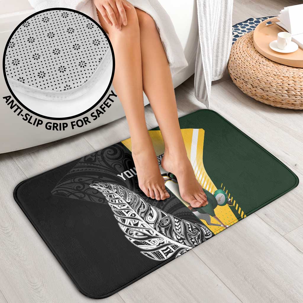 New Zealand and South Africa Rugby Custom Bathroom Set Maori Silver Fern Springbok Together - Aussie Hoodie