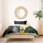 New Zealand and South Africa Rugby Custom Bedding Set Maori Silver Fern Springbok Together - Aussie Hoodie
