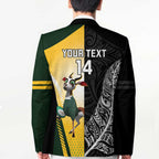 New Zealand and South Africa Rugby Custom Blazer Maori Silver Fern Springbok Together - Aussie Hoodie