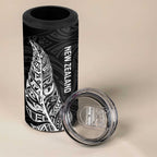 New Zealand and South Africa Rugby 4 in 1 Can Cooler Tumbler Maori Silver Fern Springbok Together - Aussie Hoodie