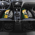 New Zealand and South Africa Rugby Custom Car Mats Maori Silver Fern Springbok Together - Aussie Hoodie