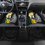 New Zealand and South Africa Rugby Custom Car Mats Maori Silver Fern Springbok Together - Aussie Hoodie