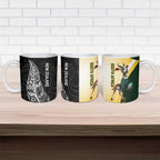 New Zealand and South Africa Rugby Ceramic Mug Maori Silver Fern Springbok Together - Aussie Hoodie