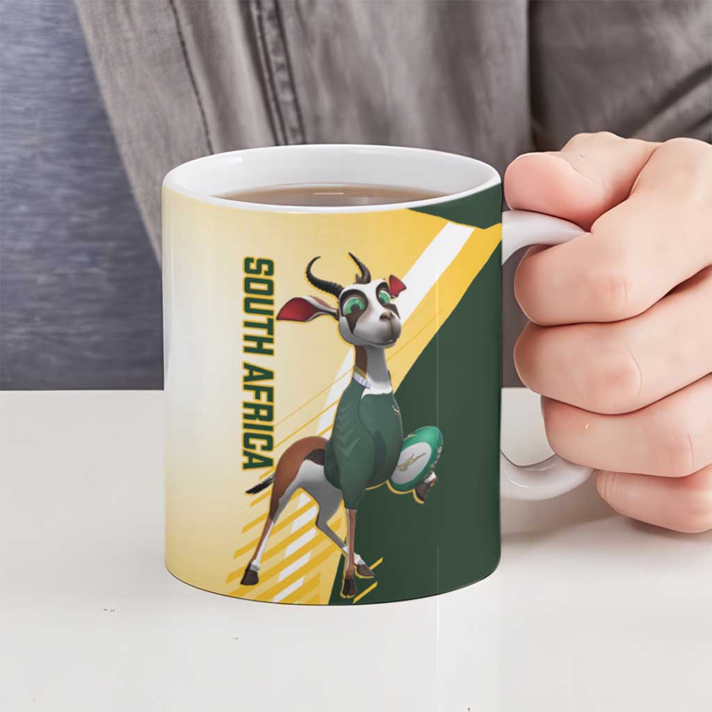 New Zealand and South Africa Rugby Ceramic Mug Maori Silver Fern Springbok Together - Aussie Hoodie