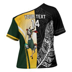 New Zealand and South Africa Rugby Custom Cross Shoulder Shirt Maori Silver Fern Springbok Together - Aussie Hoodie