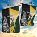 New Zealand and South Africa Rugby Custom Garden Flag Maori Silver Fern Springbok Together - Aussie Hoodie