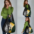 New Zealand and South Africa Rugby Custom Grocery Bag Maori Silver Fern Springbok Together - Aussie Hoodie