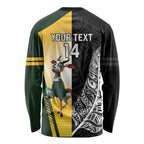 New Zealand and South Africa Rugby Custom Long Sleeve Shirt Maori Silver Fern Springbok Together - Aussie Hoodie