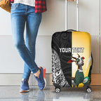 New Zealand and South Africa Rugby Custom Luggage Cover Maori Silver Fern Springbok Together - Aussie Hoodie