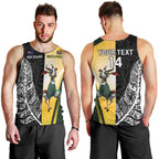 New Zealand and South Africa Rugby Custom Men Tank Top Maori Silver Fern Springbok Together - Aussie Hoodie