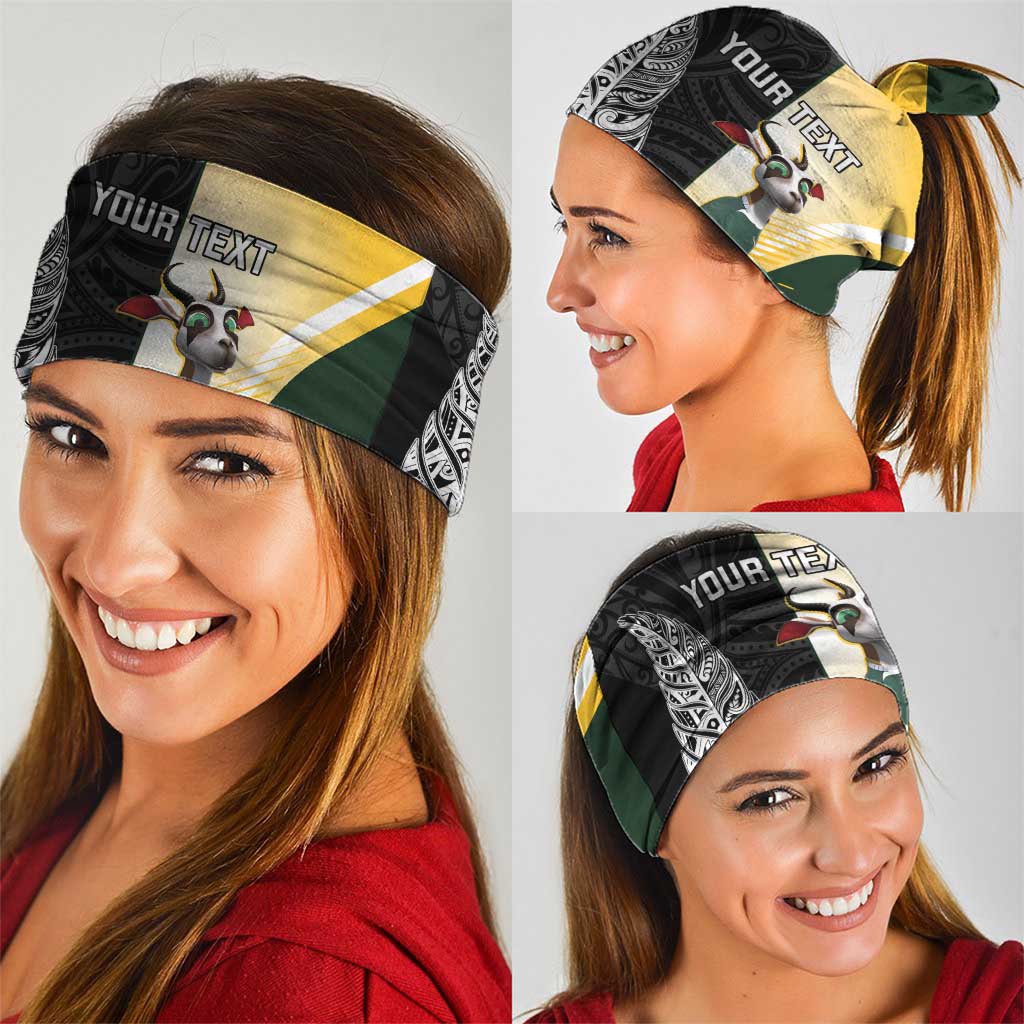 New Zealand and South Africa Rugby Custom Neck Gaiter Maori Silver Fern Springbok Together - Aussie Hoodie