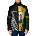 New Zealand and South Africa Rugby Custom Padded Jacket Maori Silver Fern Springbok Together - Aussie Hoodie
