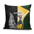 New Zealand and South Africa Rugby Custom Pillow Cover Maori Silver Fern Springbok Together - Aussie Hoodie