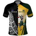 New Zealand and South Africa Rugby Custom Polo Shirt Maori Silver Fern Springbok Together - Aussie Hoodie