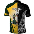New Zealand and South Africa Rugby Custom Polo Shirt Maori Silver Fern Springbok Together - Aussie Hoodie