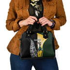 New Zealand and South Africa Rugby Custom Shoulder Handbag Maori Silver Fern Springbok Together - Aussie Hoodie