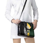 New Zealand and South Africa Rugby Custom Shoulder Handbag Maori Silver Fern Springbok Together - Aussie Hoodie