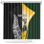 New Zealand and South Africa Rugby Custom Shower Curtain Maori Silver Fern Springbok Together - Aussie Hoodie