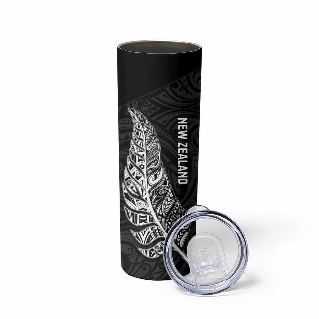 New Zealand and South Africa Rugby Skinny Tumbler Maori Silver Fern Springbok Together - Aussie Hoodie
